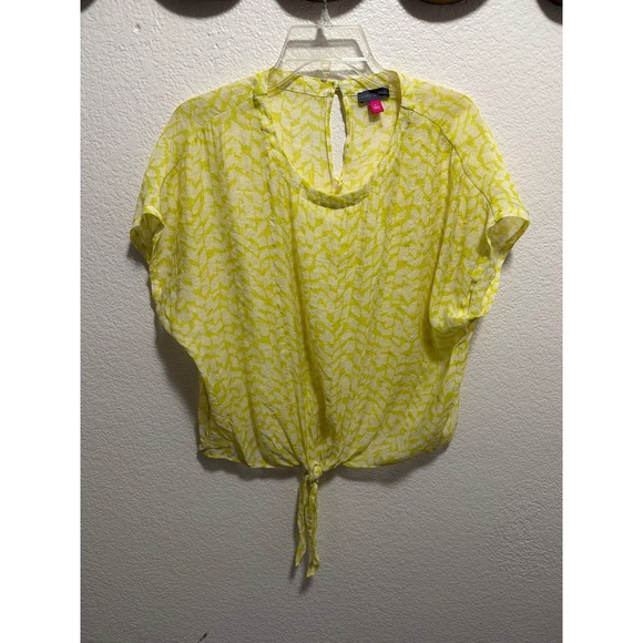 Vince Camuto Tops - Vince Camuto Lime Green Top Blouse Size L